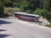 The bus is a little to big for this hairpin bend 