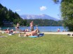 Badning ved campingpladsen i Bled